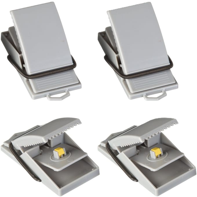 Muizenval - 2x. stuks - kunststof - muizenklem - 8 cm