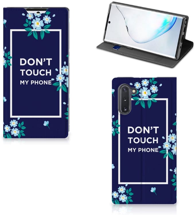 Samsung Galaxy Note 10 Design Case Flowers Blue DTMP