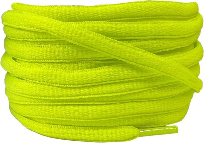 Ovale veters NeonGeel voor O.A. SB Dunk - hardloopschoenen 140cm