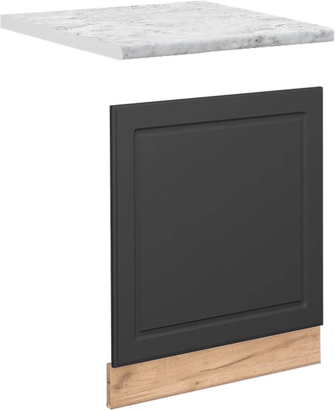 Vicco Fame-Line Frontpaneel – 60 cm, WB Marmer Antraciet-goud