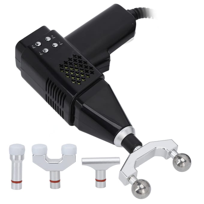 Elektrisch Chiropractisch Correctie-instrument Professionele Sterkte Verstelbare Rugmasseur voor Scoliose AU Plug black