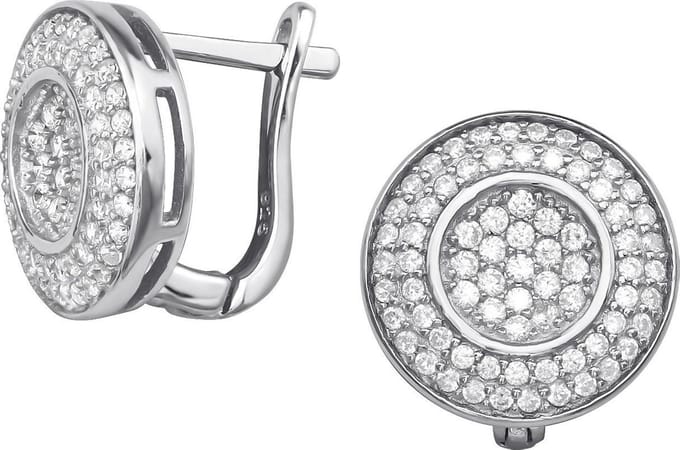 Montebello Oorbellen Eira - 925 Zilver Gerhodineerd - Rond - Ø13mm