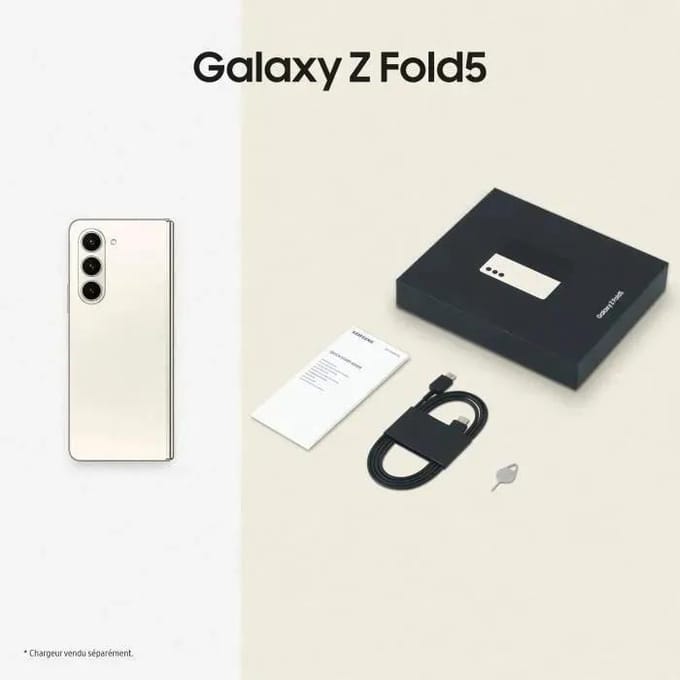 Samsung Galaxy Z Fold5 5G Dual SIM Ontgrendeld Opvouwbare Android Smartphone 12GB+256GB Gloednieuw Verzegeld 512GB wit