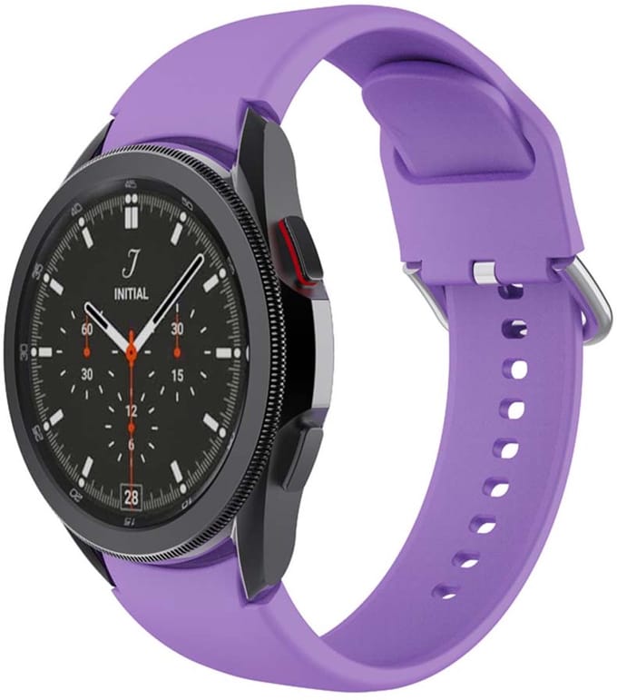 Smartwatch bandje - Samsung Galaxy Watch 4 - paars silicone - large