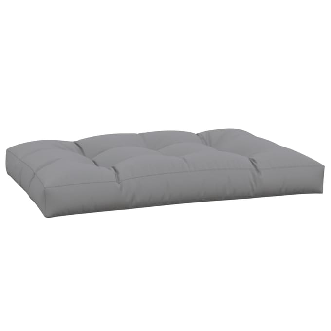 vidaXL - Palletkussen - 120x80x12 - cm - stof - grijs