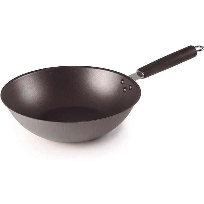 Anteadherent stalen wokpan Lacor D.28 cm