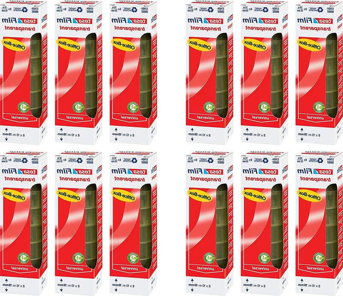 Plakband transparant - Office-box met 8 rollen - Kantoorbenodigdheden
