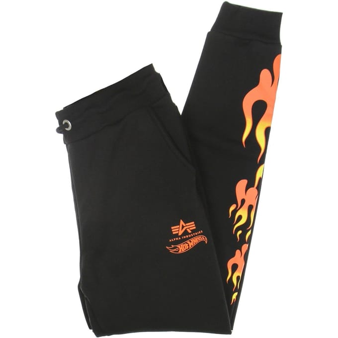 Fleece trainingspak heren Flame Jogger X Hot Wheels zwart