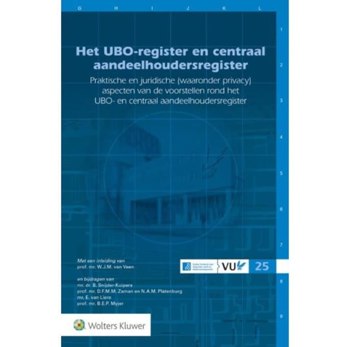 Het Ubo-Register En Centraal Aandeelhoudersregiste R