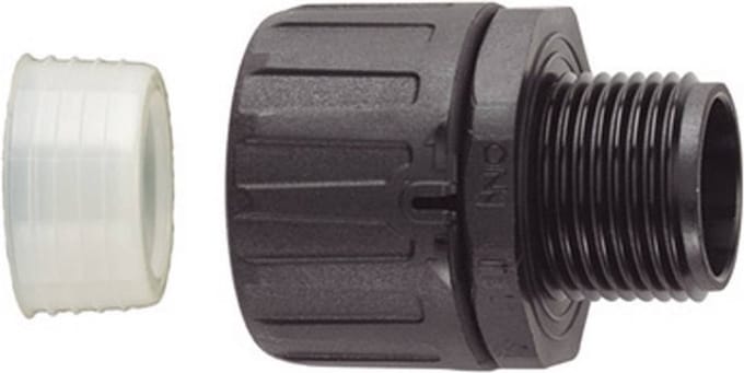 HellermannTyton 166-21604 HGL28-S-M25 Slangbevestiging Zwart M25 22.80 mm Recht 1 stuk(s)