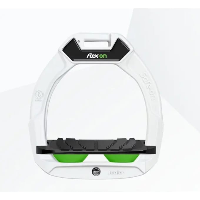 Veiligheidseisen voor rijden Scheve Grip Wit/Zwart/Groen kind Flex-On Safe-On
