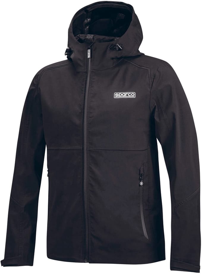 Sparco Shell Jas Waterproof Jas - Zwart — XXL