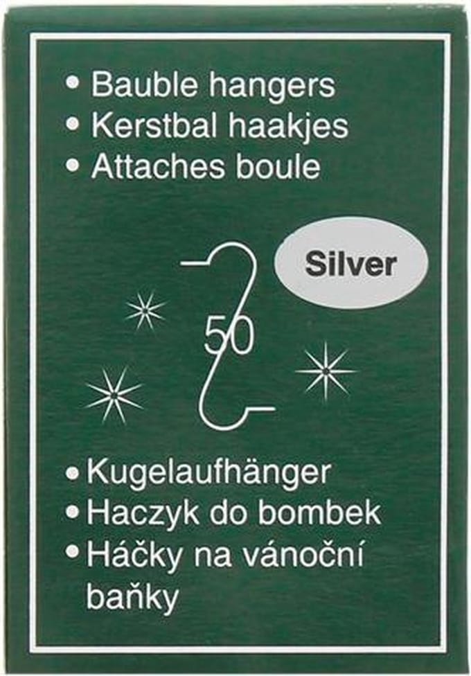 Kerstbalhaakjes 50 stuks van WDMT - kerstboomhaakjes