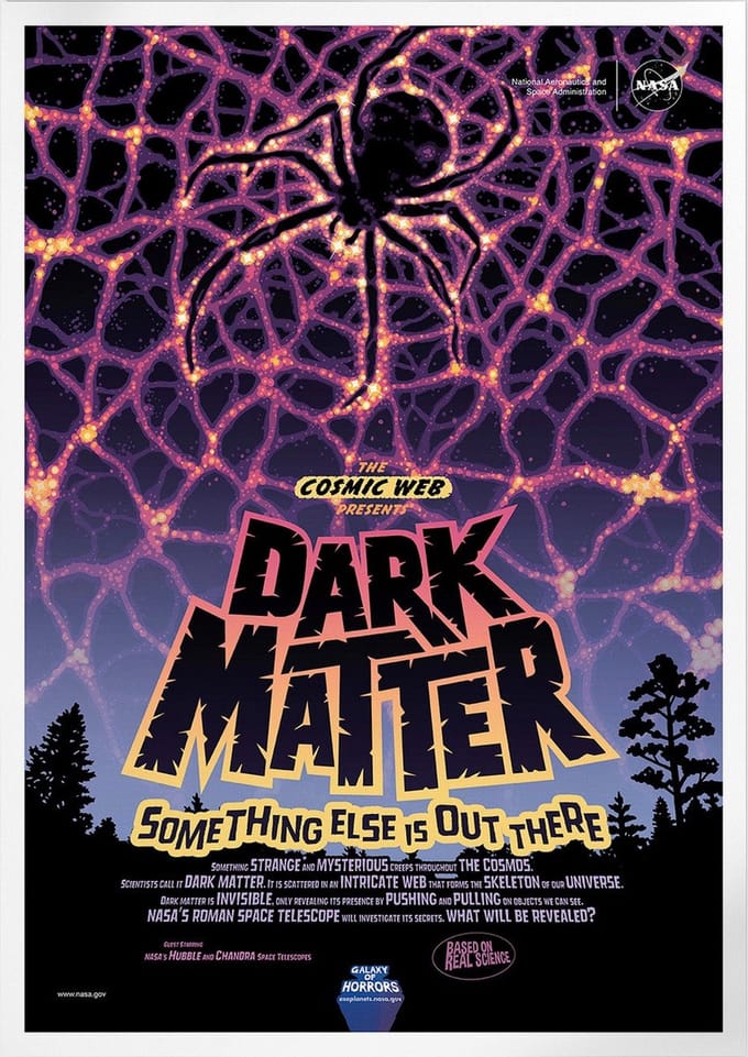 Dark Matter | Space, Astronomie & Ruimtevaart Poster | B2: 50x70 cm