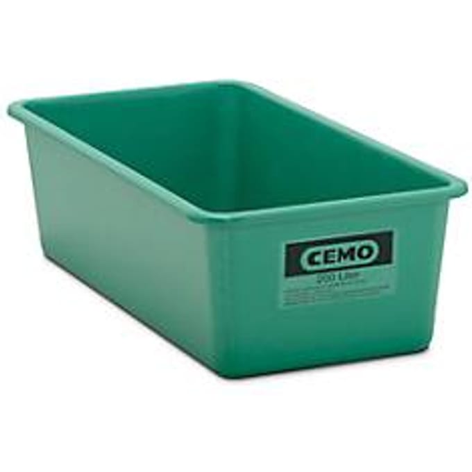 Rechthoekige container Standaard, groen, 200 l vlak