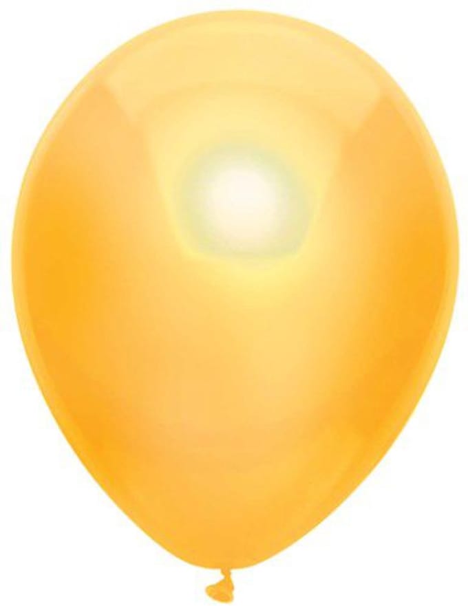 Ballonnen metallic geel - 30 cm - 50 stuks