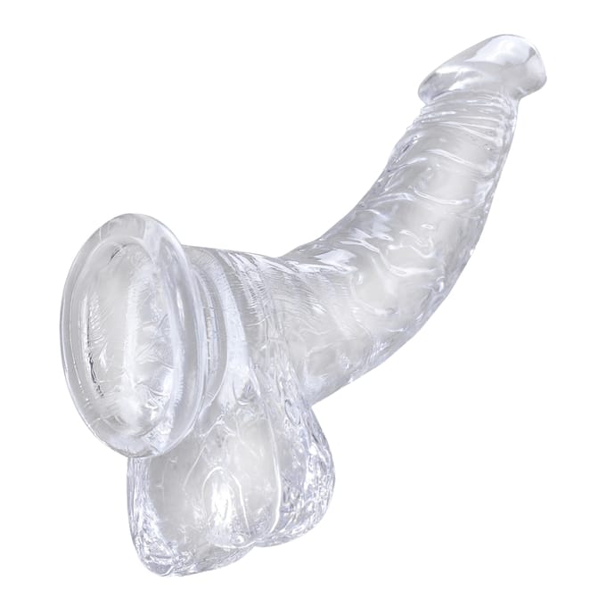 Pipedream - King Cock - Dildo met Balzak - 19 cm - Transparant