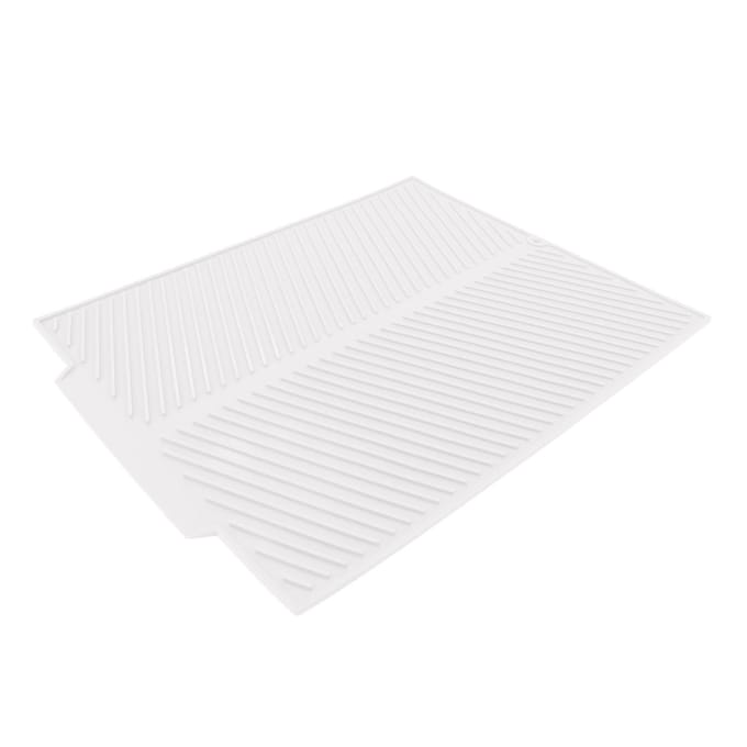Siliconen Afwasmat 485x405mm Hittebestendig Antislip Aanrecht Afdruipmat voor Thuis Wit White white