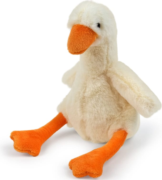 Speelgoed Knuffel - Sierkusen - Gans Pacco - Ivoor