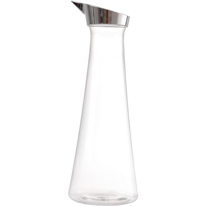 Bouteille de Jus Transparente en Acrylique 1,4L Bouteille de Jus Transparente Pichet à Eau Pichet à Jus avec Couvercle white