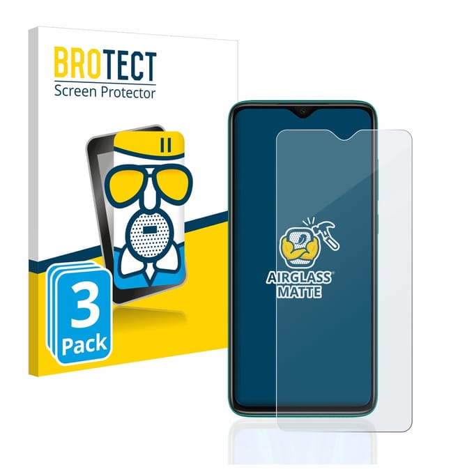 BROTECT - Screenprotector voor Xiaomi Redmi Note 8 Pro - Folie Beschermfolie Beschermglas matte 3 Stuks