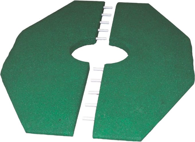 Rubbertegels voor Wipkip Groen - 90 x 129 cm - Dikte 50 mm
