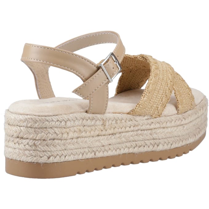 Hush Puppies Jemma Espadrille Polyurethane Dames Tan Sandalen