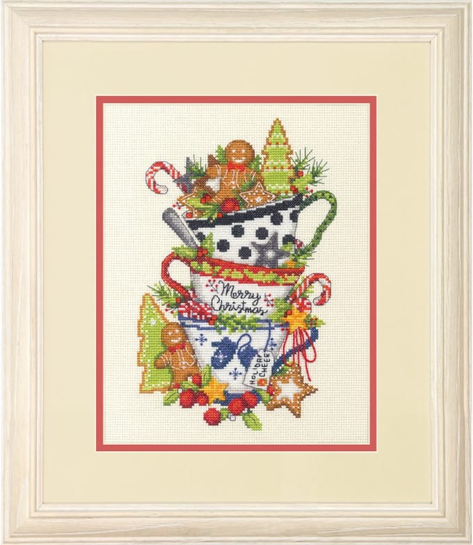 Borduurpakket Christmas Tea - Dimensions