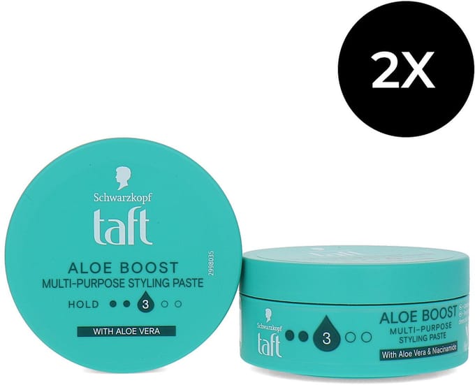 Schwarzkopf Taft Aloe Boost Multi-purpose Styling Paste - 2 x 75 ml