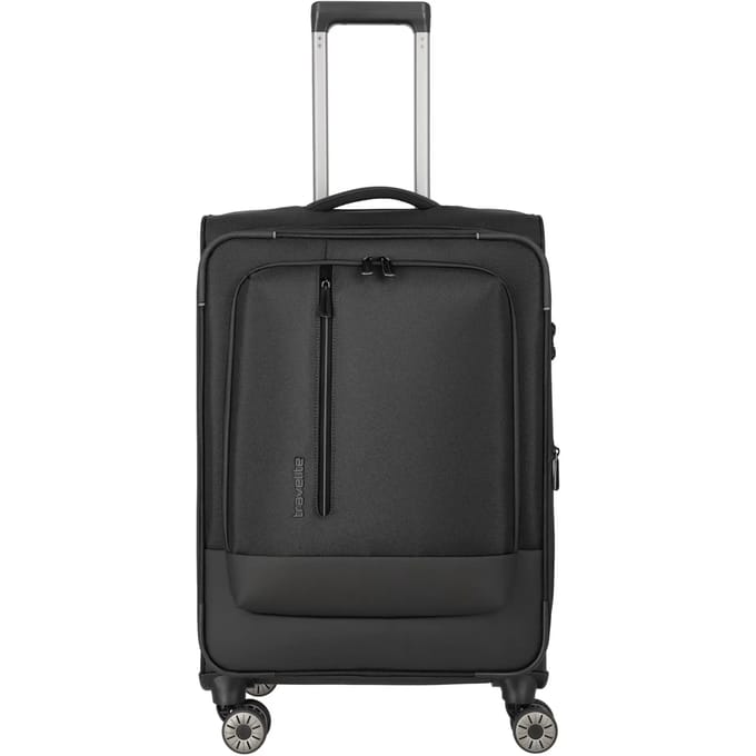 Travelite Crosslite 5.0 Medium 4-wiel trolley zwart
