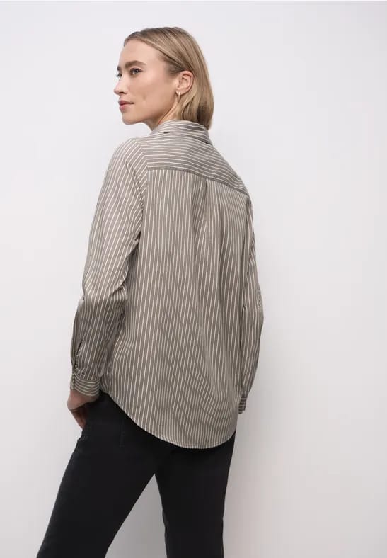 Gestreepte zakelijke blouse