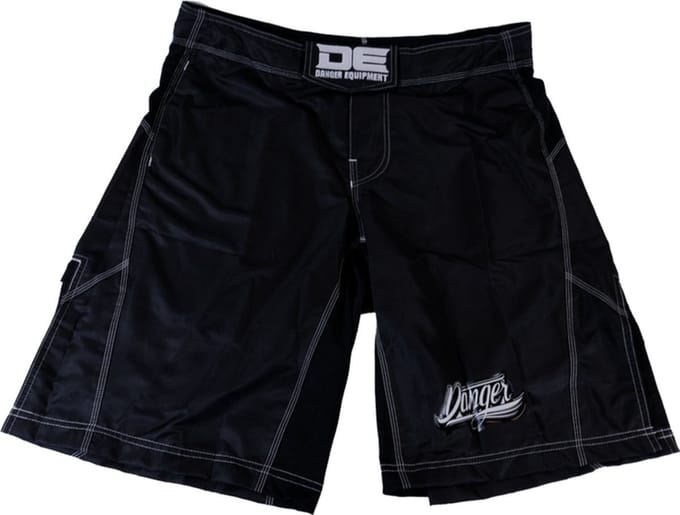 Danger MMA Short - Satijn-microvezel - Zwart - Maat S