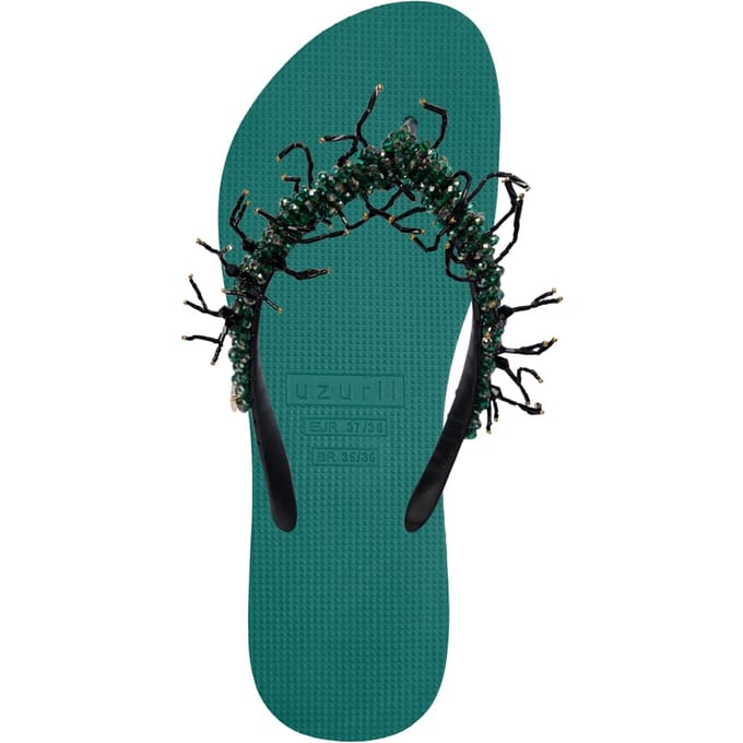 Uzurii | Teenslippers | Dames | Bosgroen | Maat 37/38