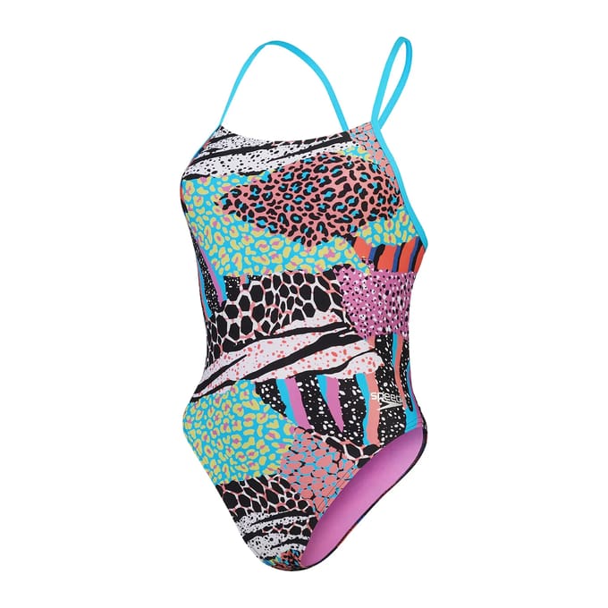 Dames zwempak uit 1 stuk Speedo End+ Allov Dig Tie Back