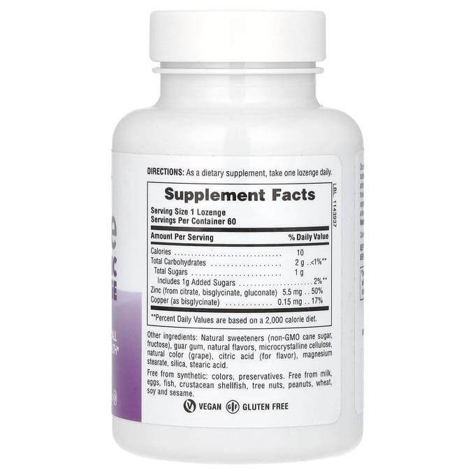 Immune Zink Zuigtabletten, Bes, Zuigtabletten 60 Tabletten