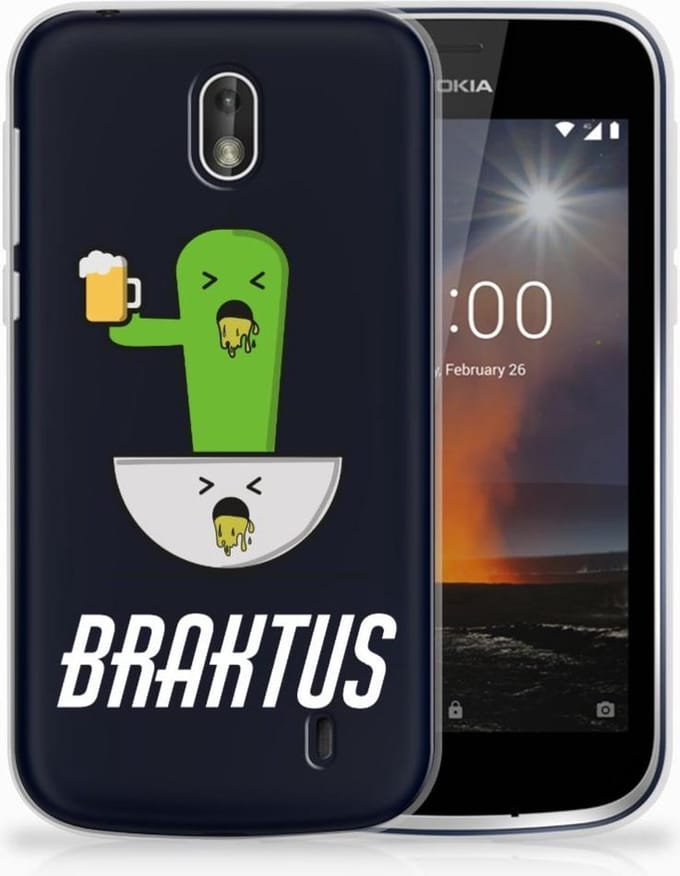 Nokia 1 Telefoonhoesje met Naam Braktus