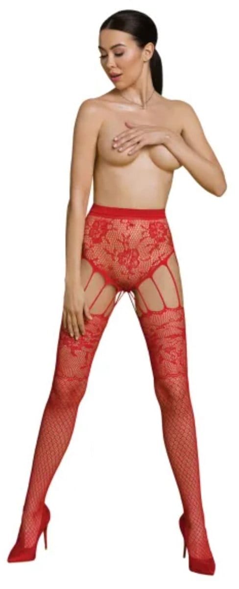 Passion ECO - S004 Bodystocking - Rood