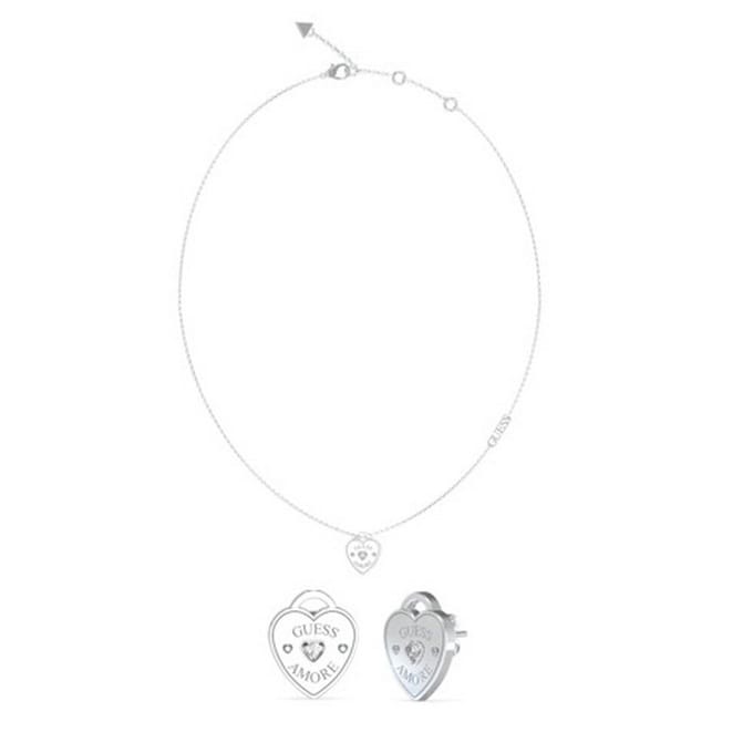 Guess - JUBS05080JWRHT/U - Sieraden Set - Dames - Ketting en Oorbellen - Amore
