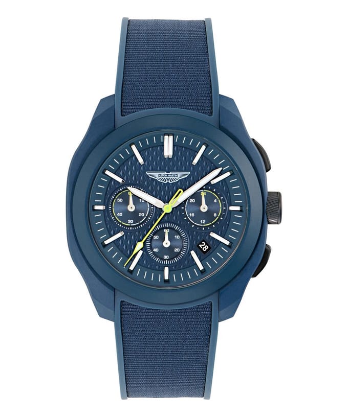 Aston Martin Thrill CRT MTRC1S606 Horloge - Siliconen - Blauw - Ø 42 mm