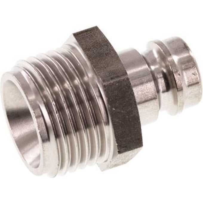 RVS DN 9 Tempereerkoppeling Insteeknippel G 1/2 inch Buitendraad