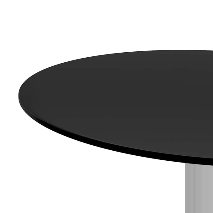 vidaXL - Salontafel - 40 - cm - gehard - glas - zwart