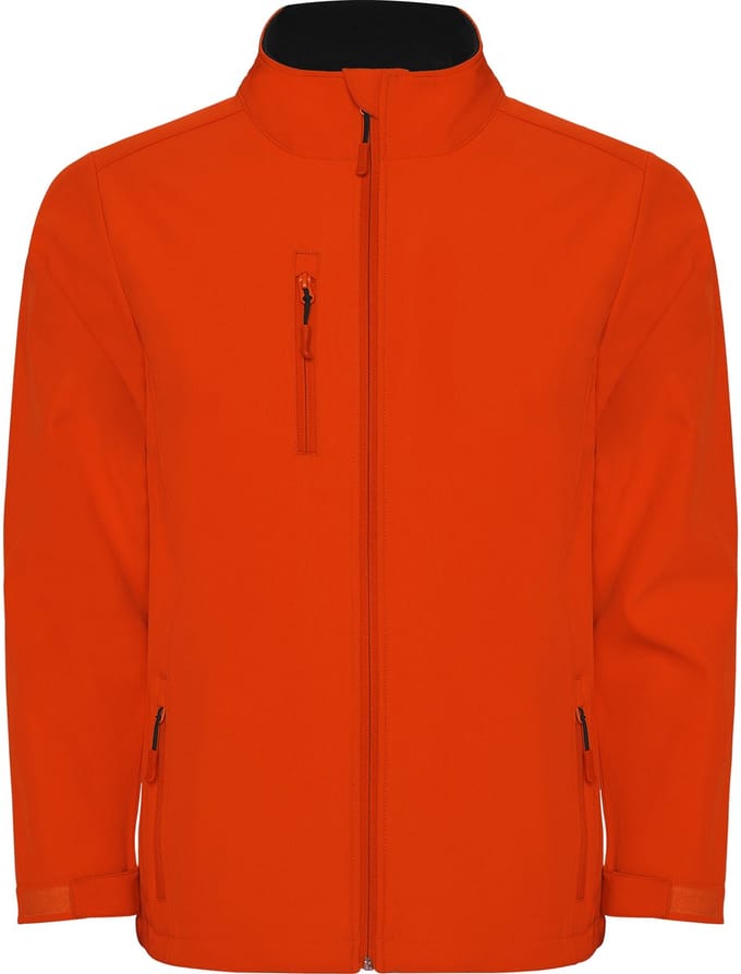 Premium Soft shell jas Fire Orange Nebraska Unisex merk Roly maat L