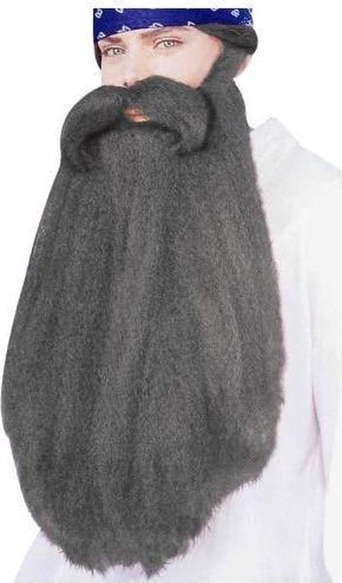 Mega baard met snor