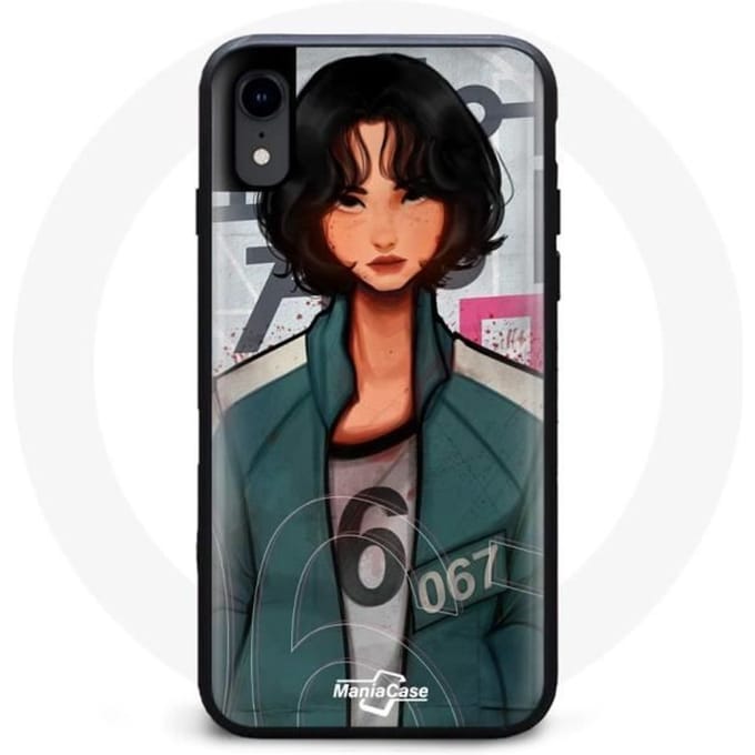 Coque - Squid Game - iPhone XR - Souple - Noir - Kang Sae Byeok