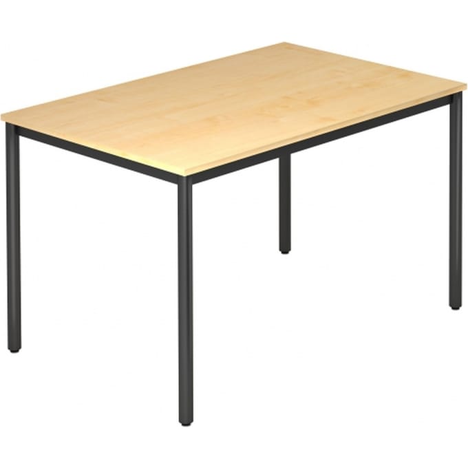Vergadertafel DR12 »Barcelona« 120x80 cm rechthoek onderstel zwart