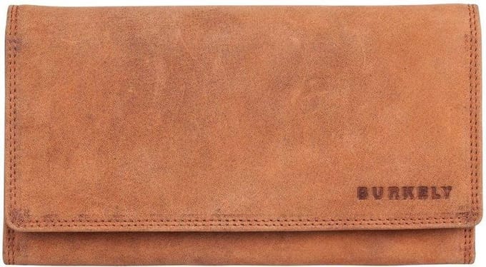 Lederen portemonnee Burkely Stacey Multi Wallet L cognac