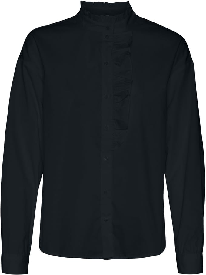 VERO MODA - VMVIBE L/S FRILL SHIRT EXP - Dames - Blouses