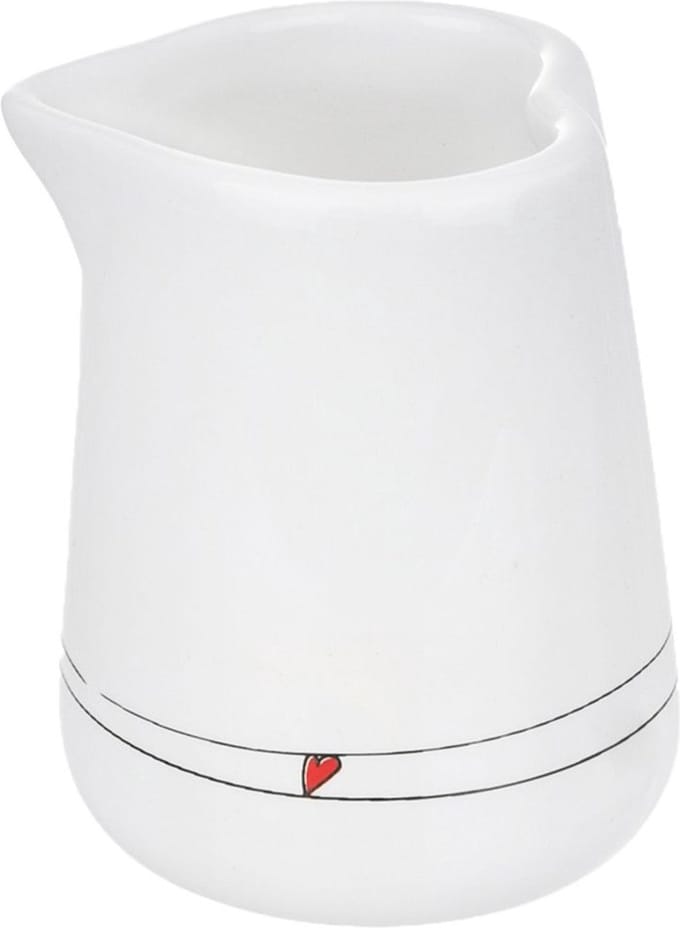 Melkkan Keramiek Wit HART 120 ml - Melkkannetje