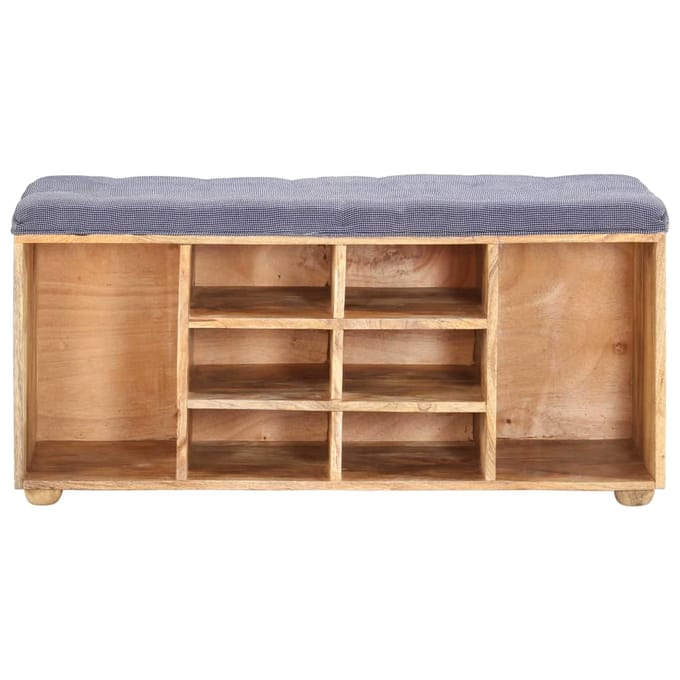 vidaXL - Halbankje - 100x35x47 - cm - massief - mangohout