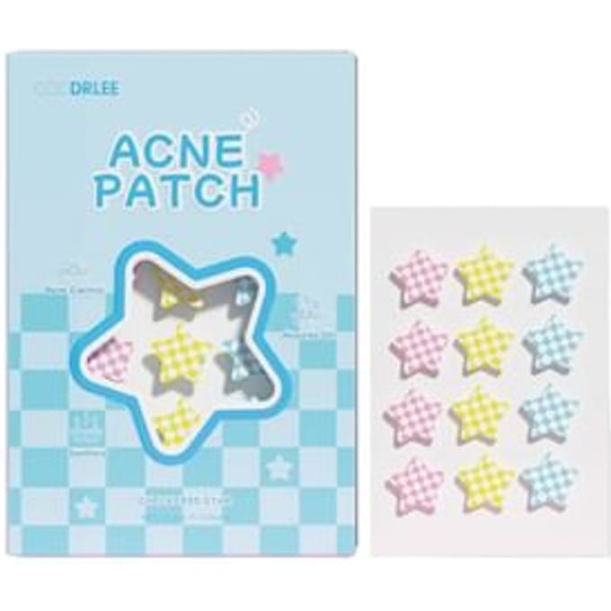CCCDRLEE - Checkered Star Acne Patch #Checkered Star - 12pcs* 2
